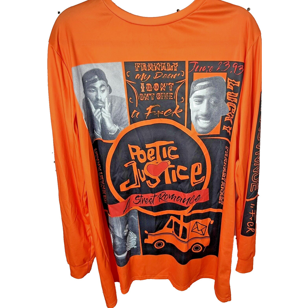 Vintange 90's Poetic Justice Long Sleeve Shirt XL Tupac Shakur